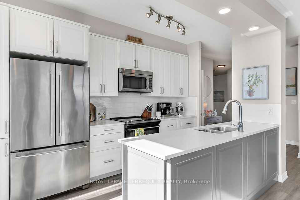 Kitchen with Island Prep and Custom Cabinets!