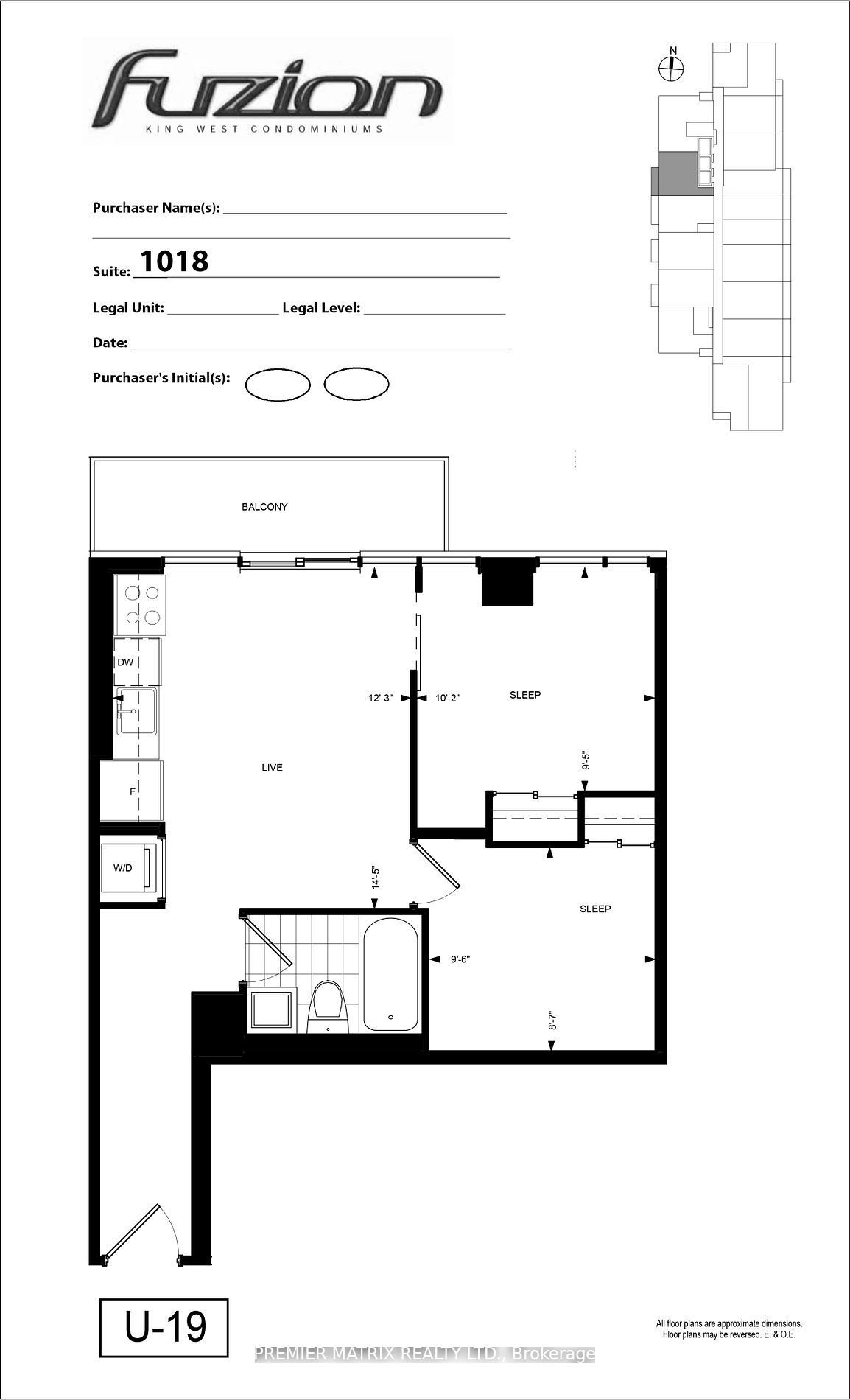 20 Joe Shuster Way #1018, Toronto W01 South Parkdale