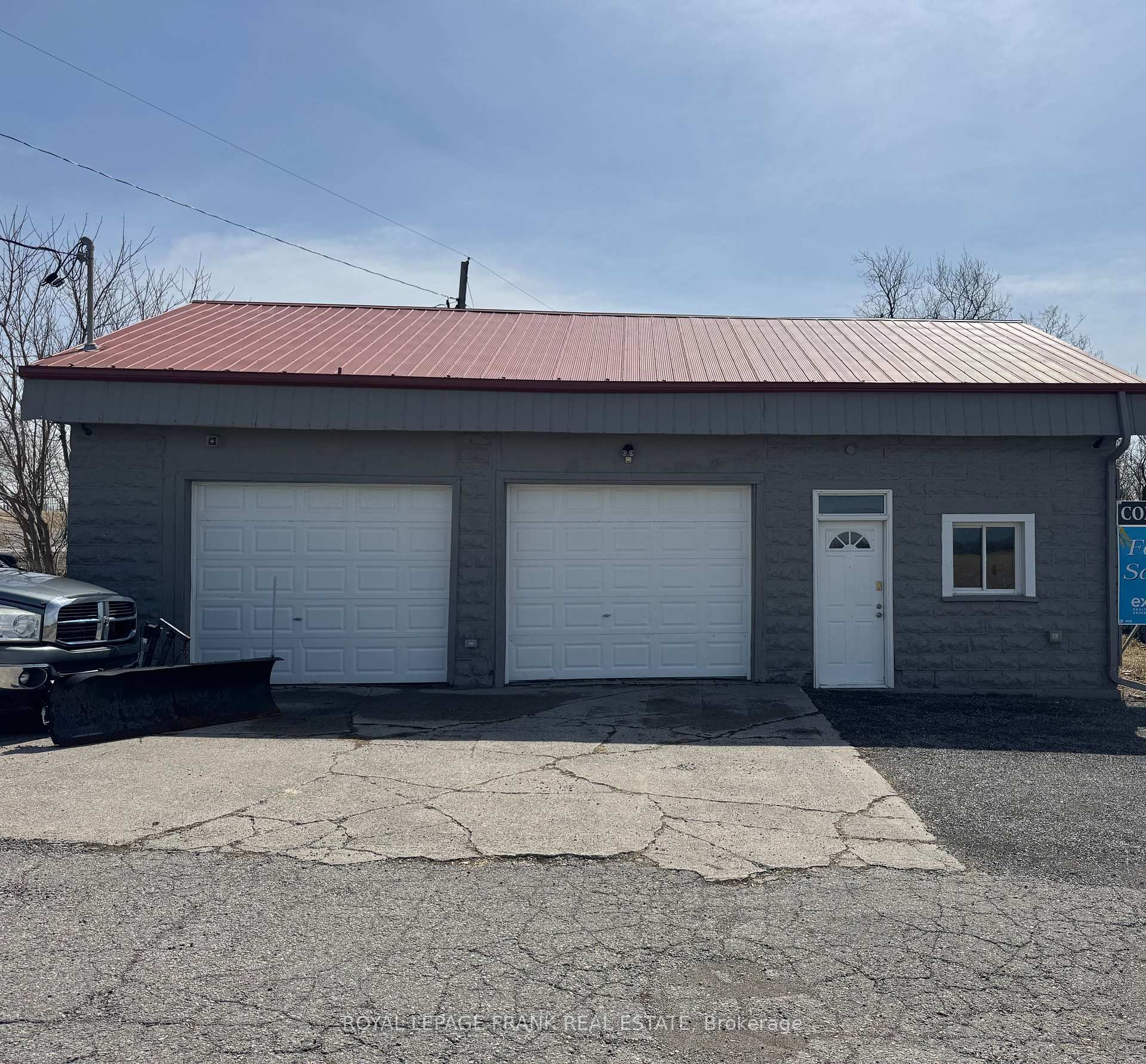 Uses may also include residential. Build your own or renovate/adapt current structure with appropriate permits Investment opportunity or for owner's use . Many potential uses residential, office, excavation office, auto mechanic, auto sales, farm equipment, garden and building materials, services.Investment Opportunity/Build ?/Office or Service. Great location just 20 minutes East from Port Perry, Short distance to Lindsay viaHWY 35 and Peterborough to the North East via HWY 115, less than an hour toToronto. Lot size almost an acre. Seller has done all the heavy lifting for property Phase 1 & 2 Environmental reports. C1- General Zoning. Also a great opportunity for tradesperson owner, small business office in this multi-functional concrete building with two bays plus office, washroom and storage. Mechanics Bay under 1 Bay. Zoned commercial general .