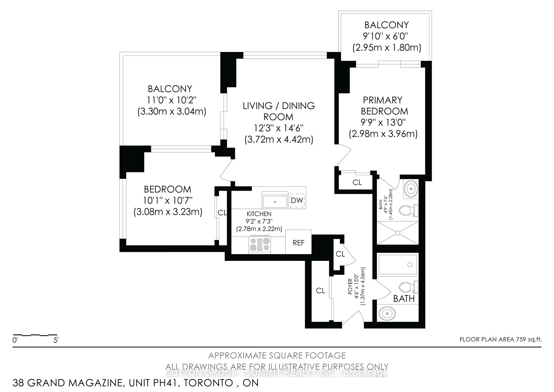 2 Bedrooms Condo at 38 Grand Magazine, Toronto For sale