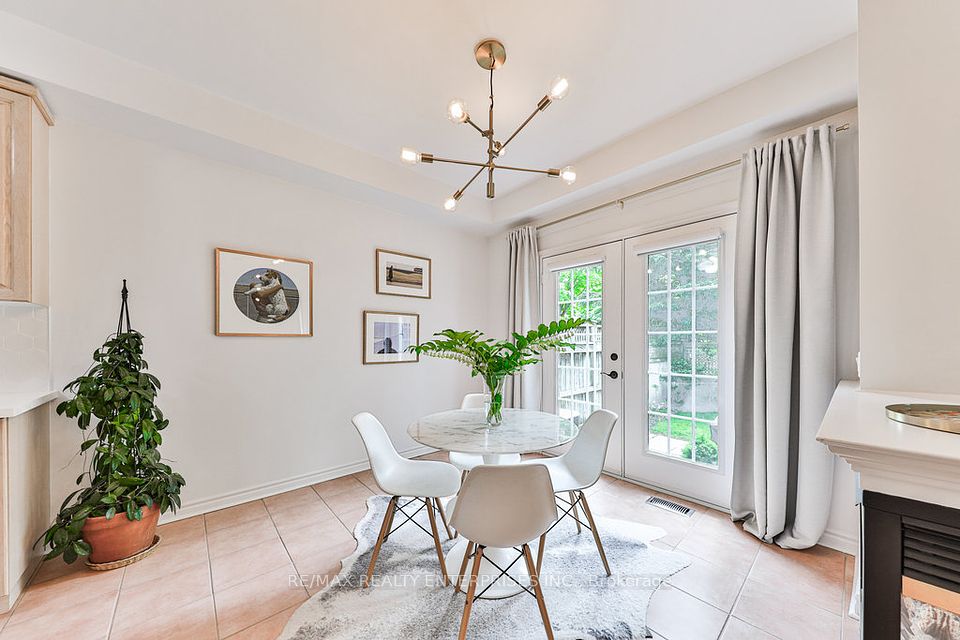 Breakfast Area - W/O To Private, Fenced-In Yard