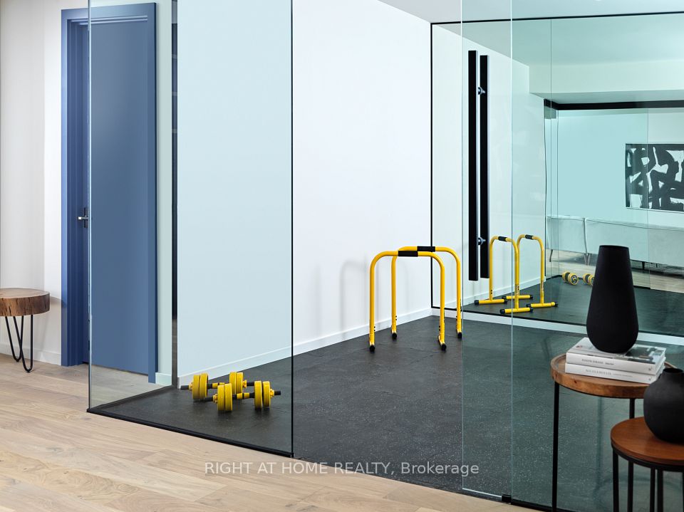 True Exercise Room /Rubber flooring & mirror walls