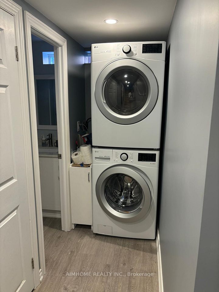 Laundry Set in Basement
