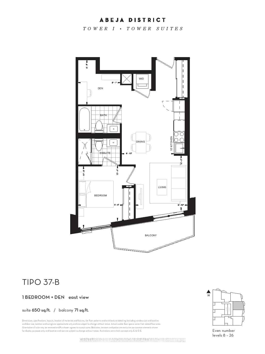 2 Bedrooms Condo at 10 Abeja, Vaughan For sale