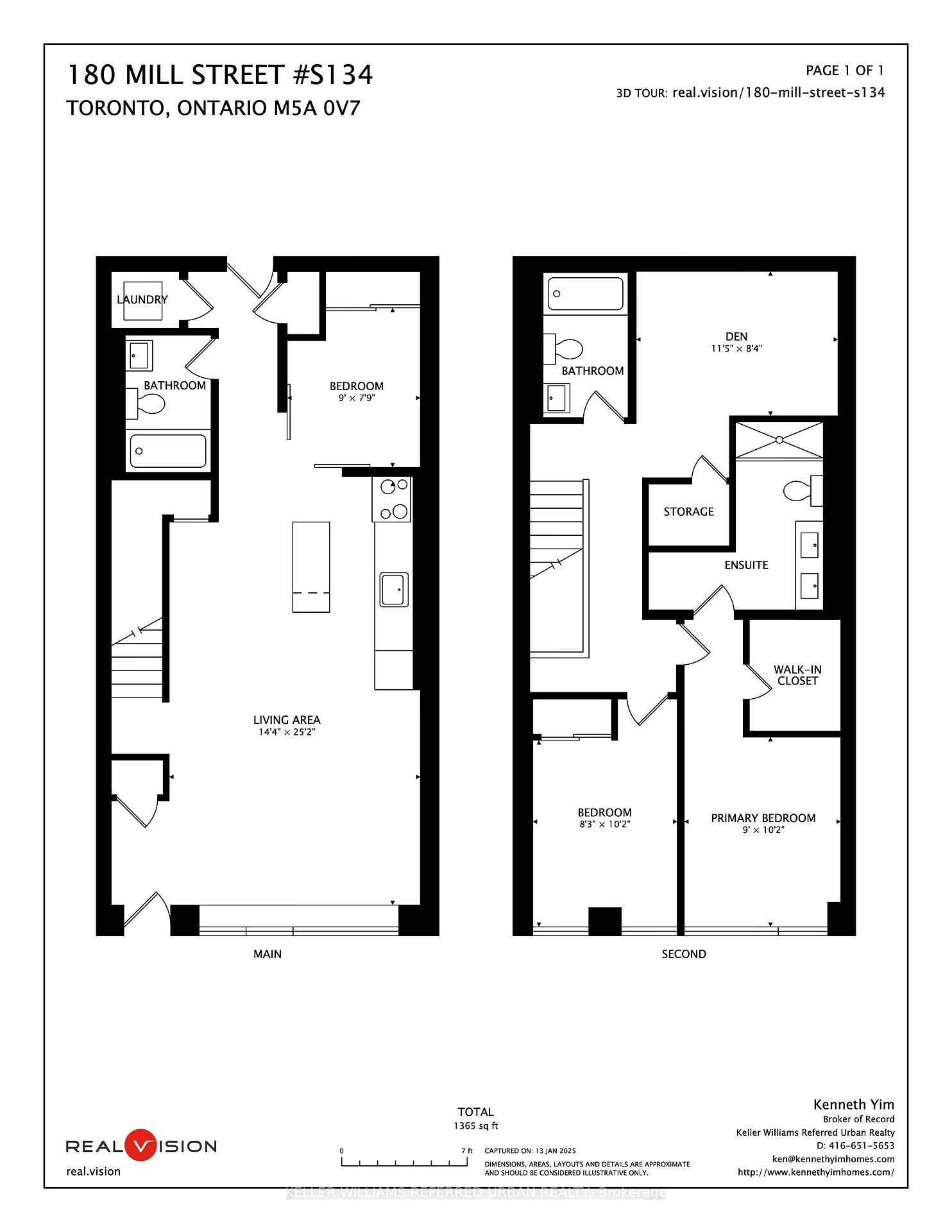 4 Bedrooms Condo at 180 Mill, Toronto For sale