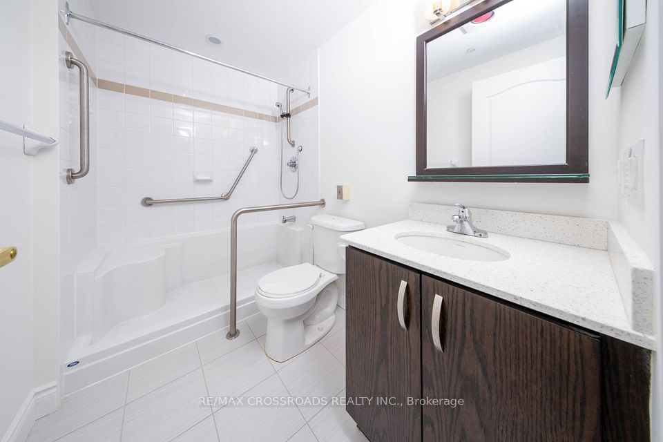 Bathroom with grab bars