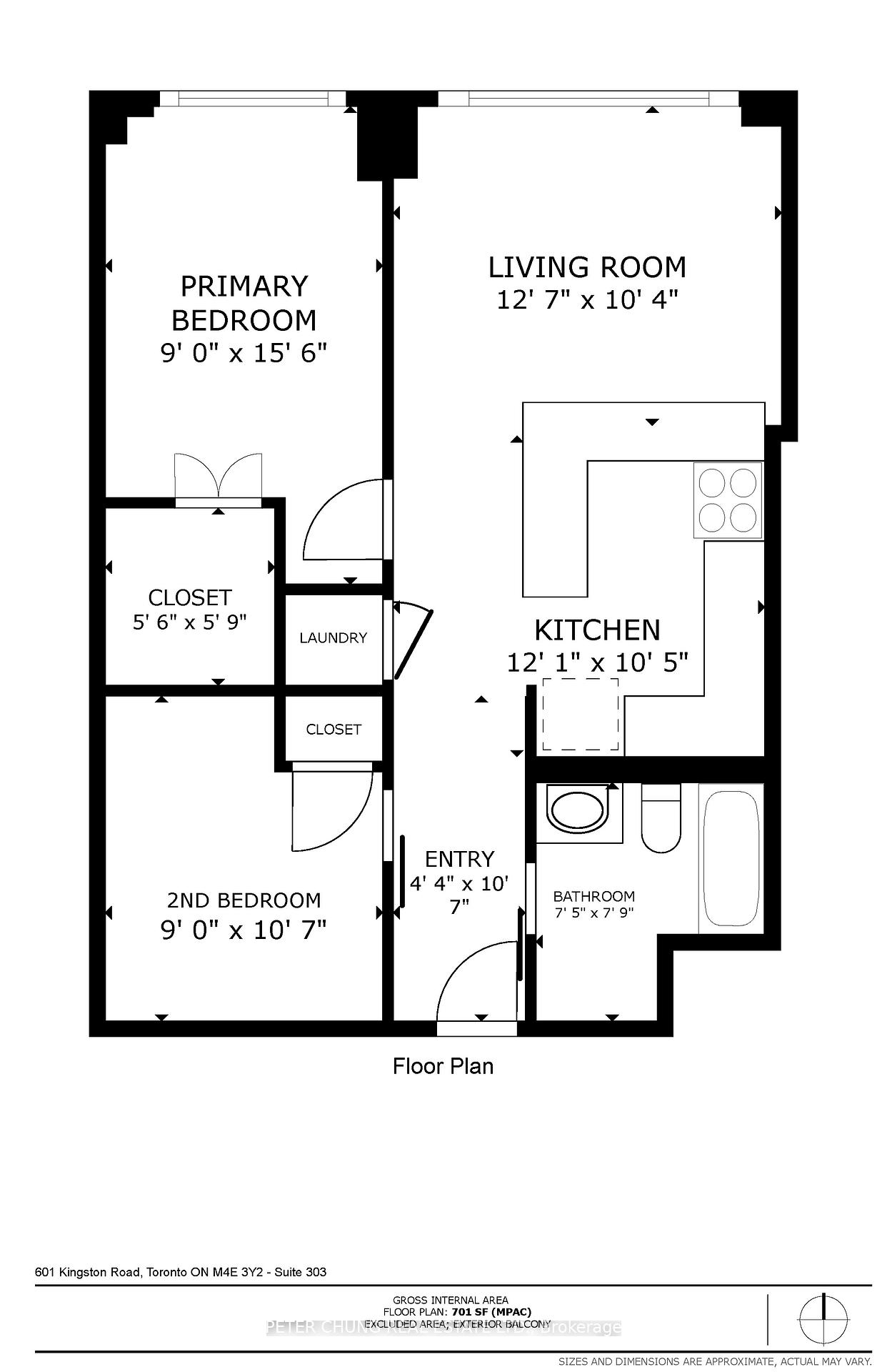 2 Bedrooms Condo at 601 Kingston, Toronto For sale