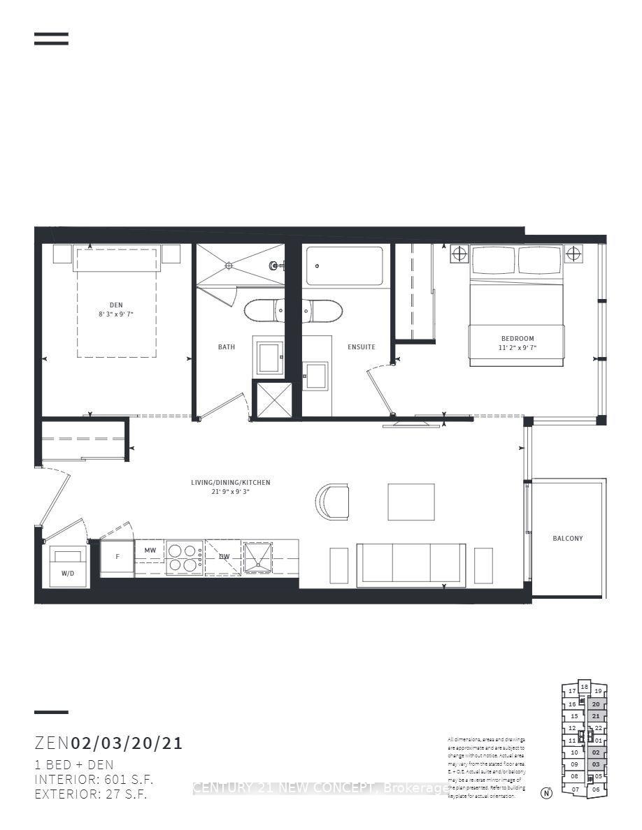 2 Bedrooms Condo at 19 Western Battery, Toronto For sale