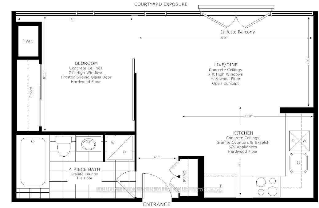 1 Bedroom Condo at 75 Portland,  Toronto For sale