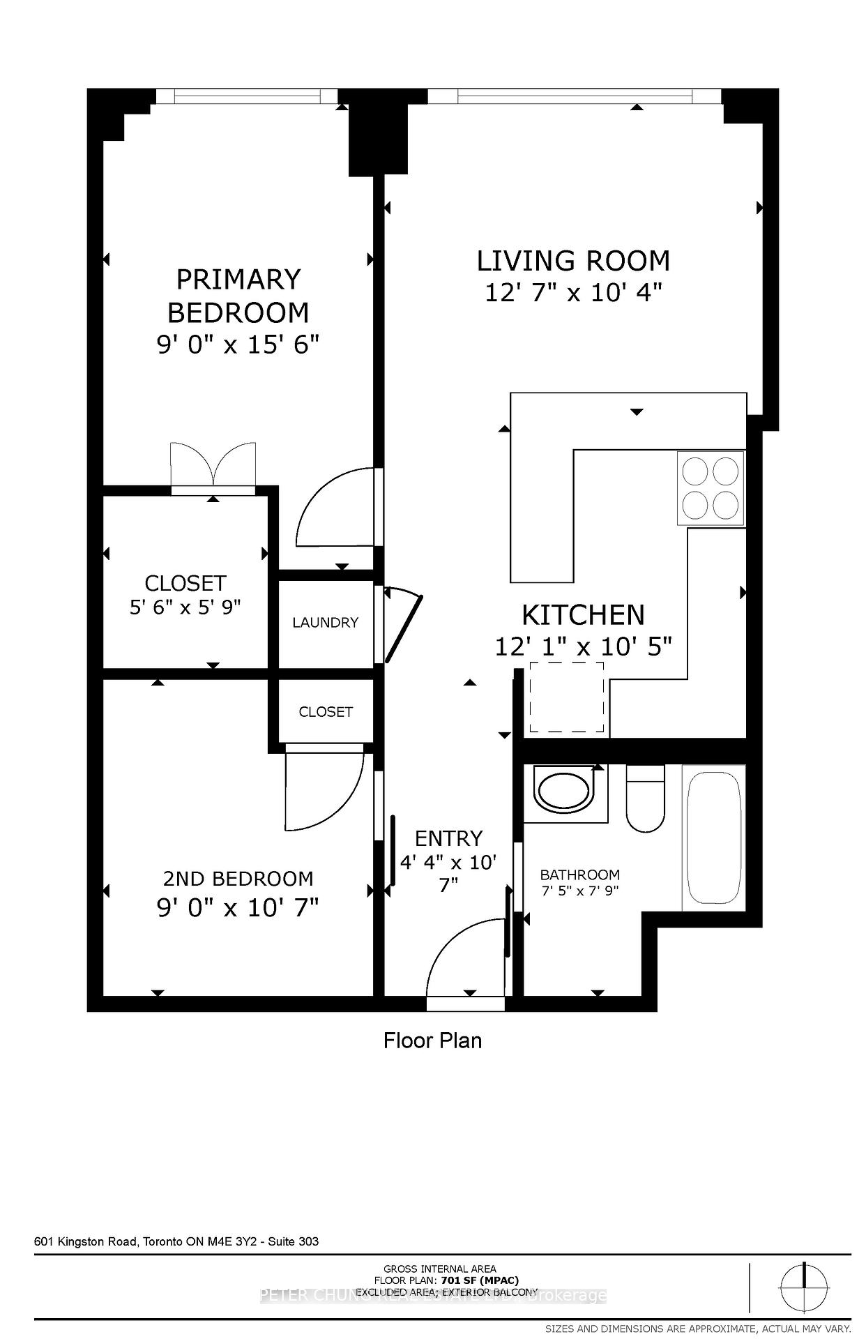2 Bedrooms Condo at 601 Kingston,  Toronto For sale