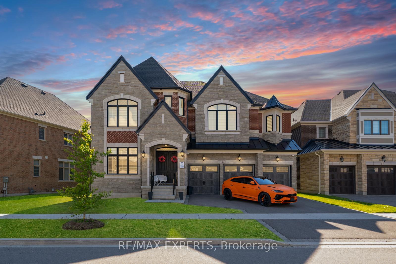 Breathtaking custom finishes with a walkout backing into a serene ravine! **PRICED TO SELL!** Don't miss out on this incredible opportunity! Boasting 5,200 sq. ft. of luxury above grade, this home is perfect for entertainment. Located on a quiet, family-friendly street, it features high ceilings with 10' on the main floor and 9' on the second floor. The custom gourmet kitchen includes an extended quartz breakfast island, an extended center island, and upper cabinets! Enjoy smooth ceilings throughout, an executive office, and top-of-the-line built-in Jenn Air appliances. Custom built-in closets and all upgraded washrooms feature frameless glass showers. The family room, overlooking the ravine, showcases stunning custom 3D wallpaper.With too many upgrades to list, this home shows like a model house come see it to believe it!