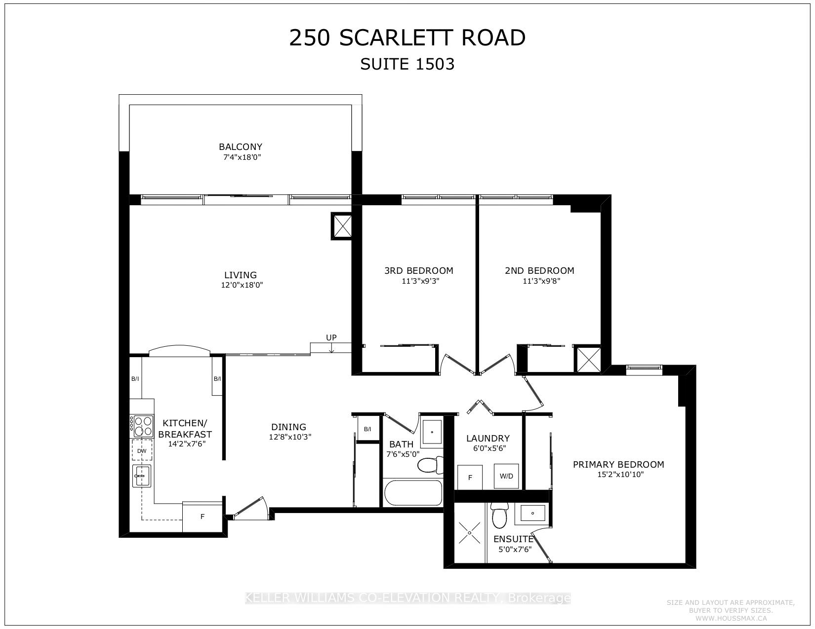 3 Bedrooms Condo at 250 Scarlett, Toronto For sale