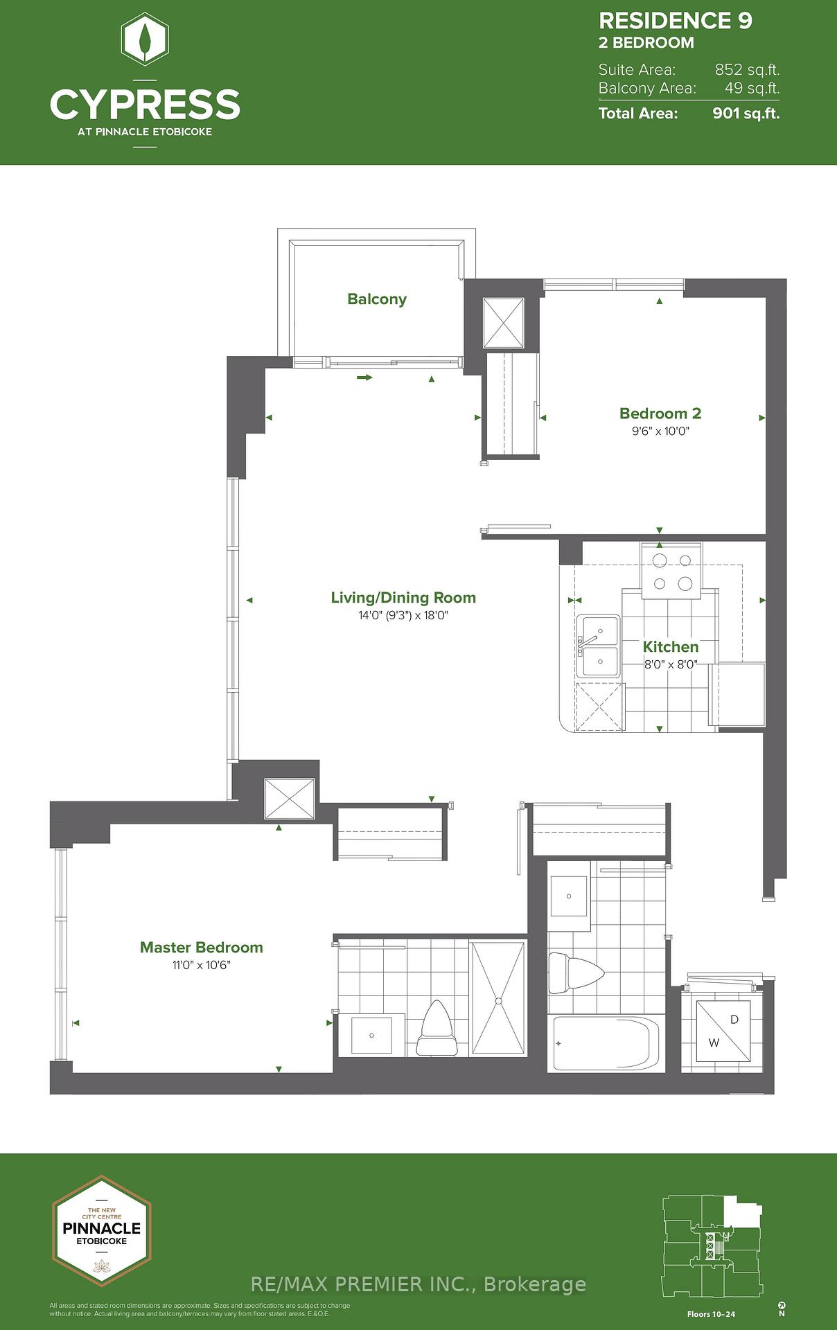 2 Bedrooms Condo at 50 Thomas Riley, Toronto For sale