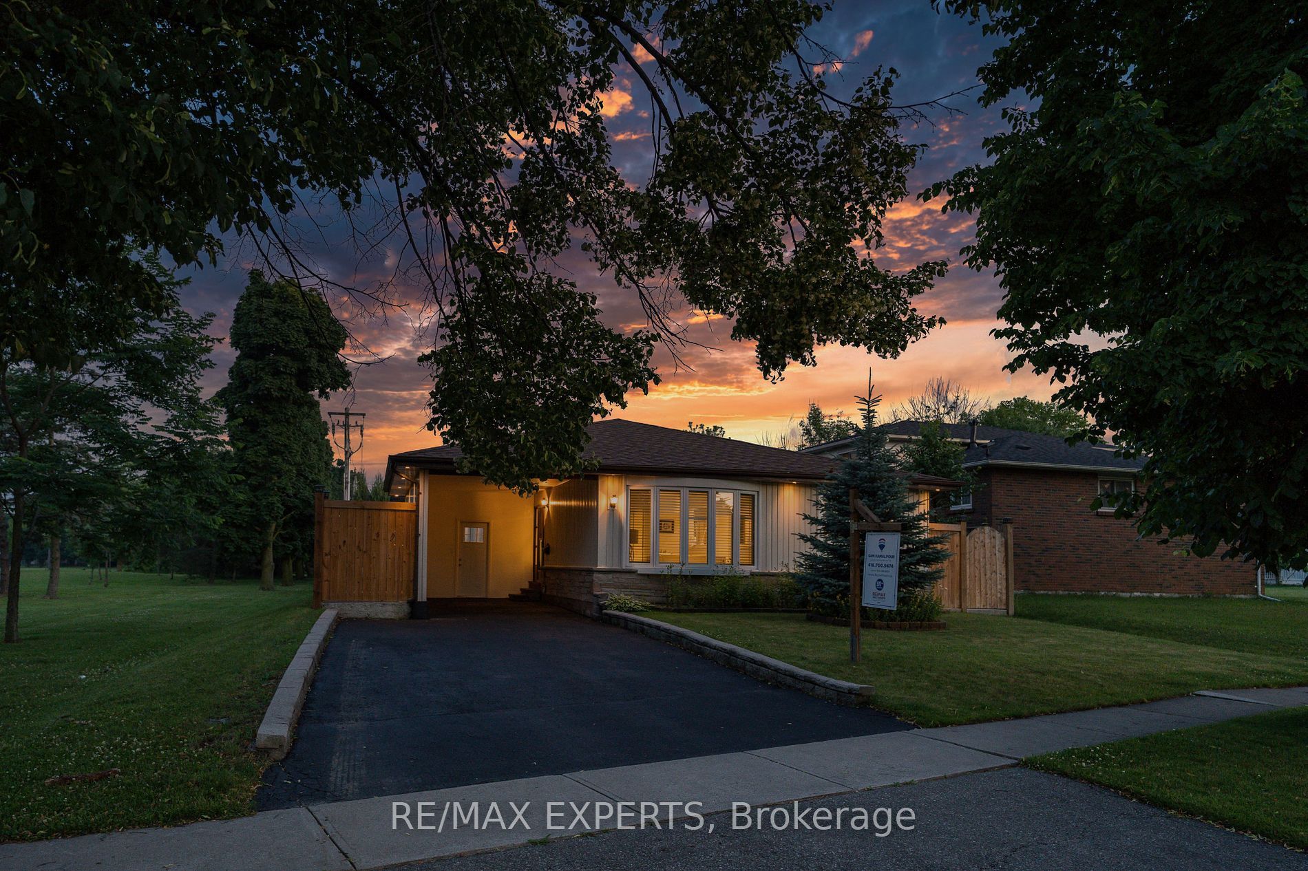 Welcome to this Stunning 3 bdrm, 2 bath 3 level back split in Mature Family Neighborhood of south Ajax. large windows w/california Coffered Ceiling in Living/Dining Room with Electric Fireplace. Stunning Kitchen w/Granite countertops size bedrooms w/double closets and a 4pce bathroom. Sep Entrance from side of the house to a finished basement with kitchen and 4 pc bath and wood stove. Private Large backyard w/concrete .entertaining area, beautifully manicured grass with garden shed, fully fenced yard w/gate to Popular Kinsman Park, irrigation system/spotlights. walking distance to schools, parks, places of worship, transit, and shopping. entertaining area and beautifully manicured grass with garden shed, fully fenced yard w/gate to Popular Kinsman Park, and a short drive to multiple 400 series highways.