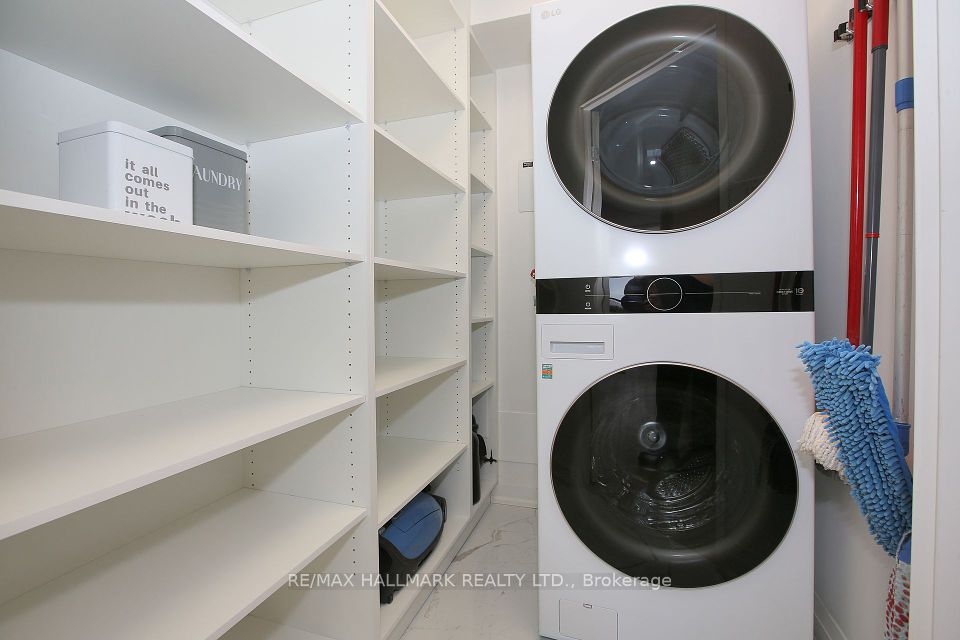 Huge Laundry Room W Custom Wall-To-Wall Shelves