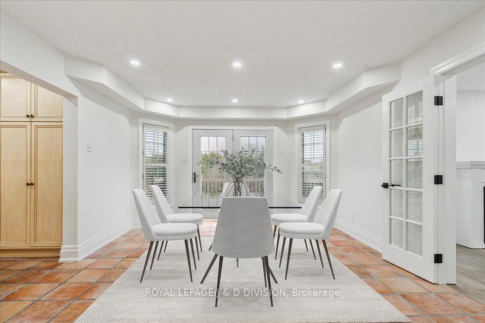 Virtually staged-Breakfast area, walk-out to deck