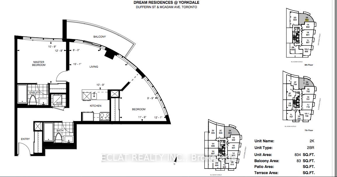 2 Bedrooms Condo at 16 McAdam, Toronto For sale
