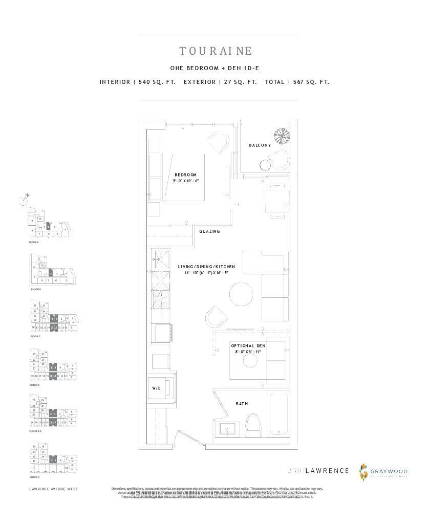 2 Bedrooms Condo at 250 Lawrence, Toronto For sale