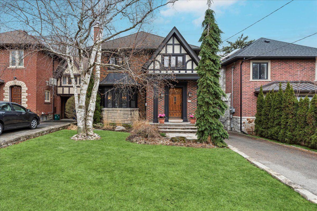 Ideal location for peace and quiet and quick walk to Eglinton amenities/transit, this 37.5 ft wide property features timeless elegance, superb quality of construction, Southern exposure and distinguished street presence. The generous living room, featuring a bay window and wood-burning fireplace, provides ample space for family and friends. Similarly, the formal dining room and large, warm eat-in kitchen are perfect for hosting all those you hold dear. A special highlight of this home is the family room - nestled at the back and brimming with warmth. Its vaulted ceiling, decorative wood beams, and striking gas fireplace create a cozy, inviting atmosphere. The generous living space also includes a bright sunroom, offering the ideal setting for entertaining or enjoying a quiet afternoon. With direct access to a spacious deck and beautifully landscaped backyard overlooking Forest Hill, this private outdoor oasis features lush mature trees, stunning views, and a flourishing garden. Upstairs, you'll find four well-sized bedrooms and a 4-piece bathroom, complete with heated floors for a touch of everyday luxury. The finished basement provides flexible living space, along with another spacious 3-piece bathroom, a nicely appointed laundry room, and a cold room. A welcoming foyer with cozy heated floors, rare double closet and two piece powder room ensure both comfort and convenience. Nestled in the heart of Forest Hill South/Chaplin Estates, this home is surrounded by top-ranked schools, charming boutiques, dining options, and the Beltline Trail-perfect for an active outdoor lifestyle. It's just steps to Summerhill Market, House of Chan, Ferraro's Pizza, The Abbot & Starbucks. Come home to 103 College View and make it your own!