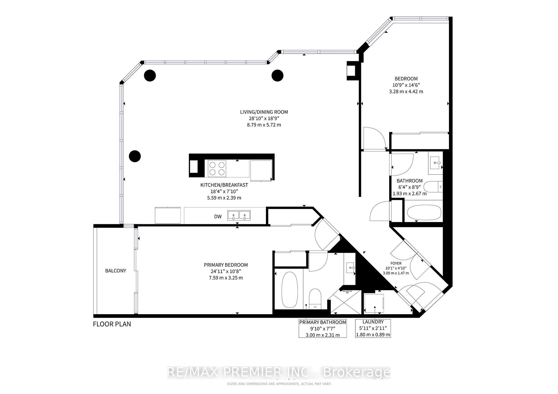 3 Bedrooms Condo at 1 Rowntree, Toronto For sale