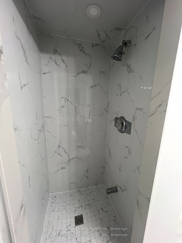 Brand-New Stand Up Shower With Tasteful Marble