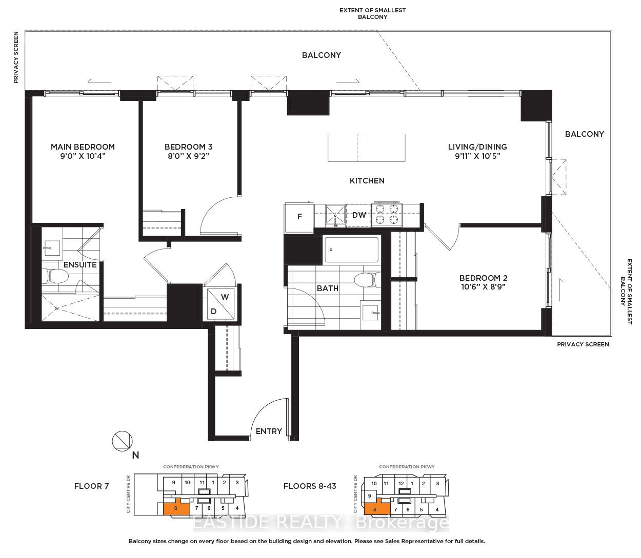 3 Bedrooms Condo at 4065 Confederation, Mississauga For sale