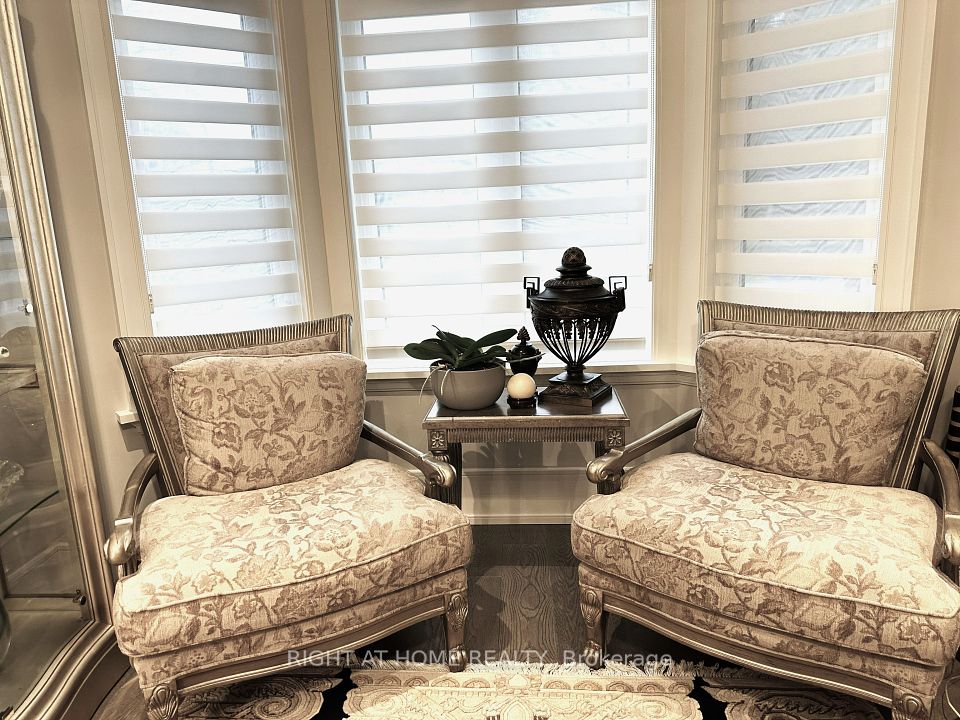 Living Room with Zebra Blinds