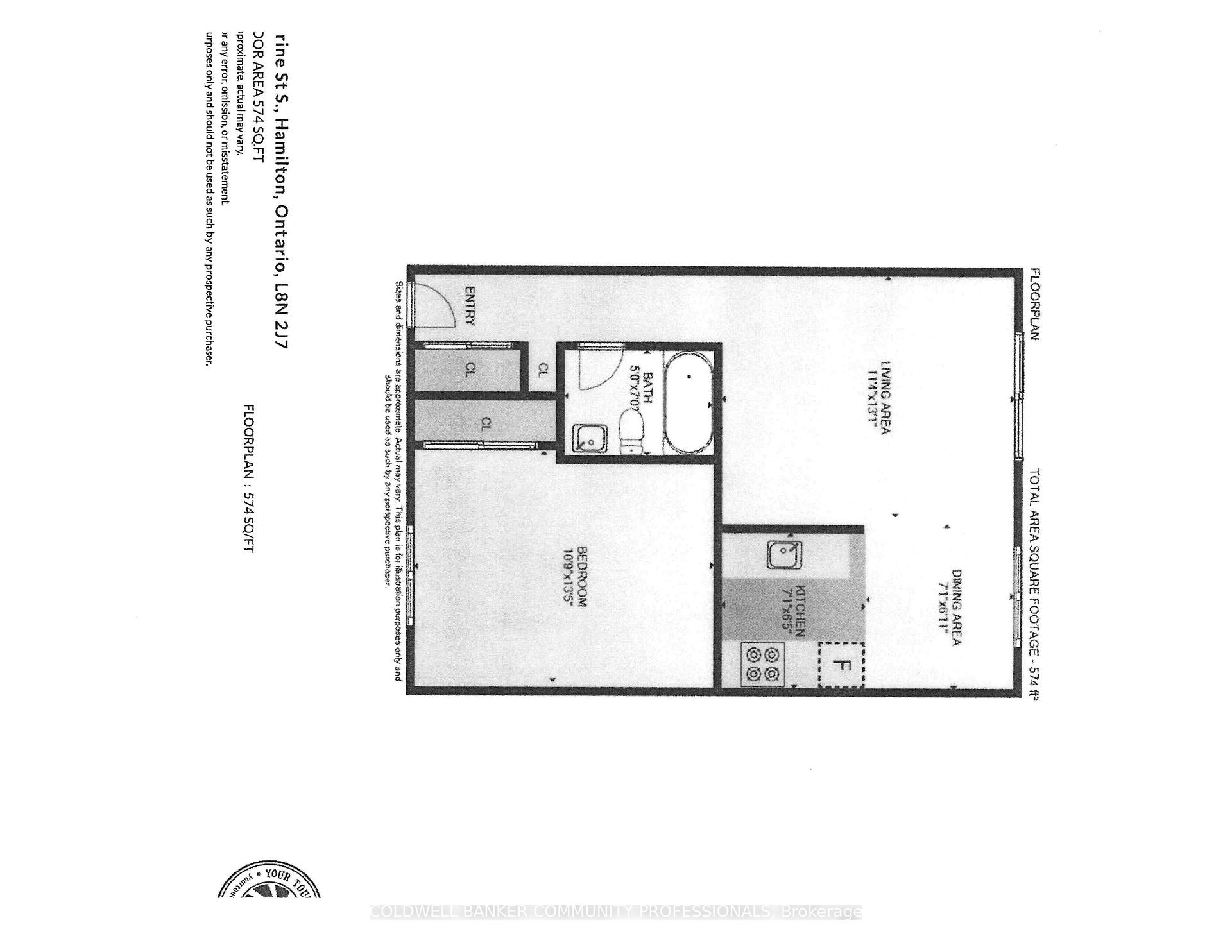 1 Bedroom Condo at 141 Catharine, Hamilton For sale