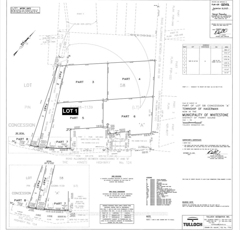 LOT 1 HIGHWAY 124