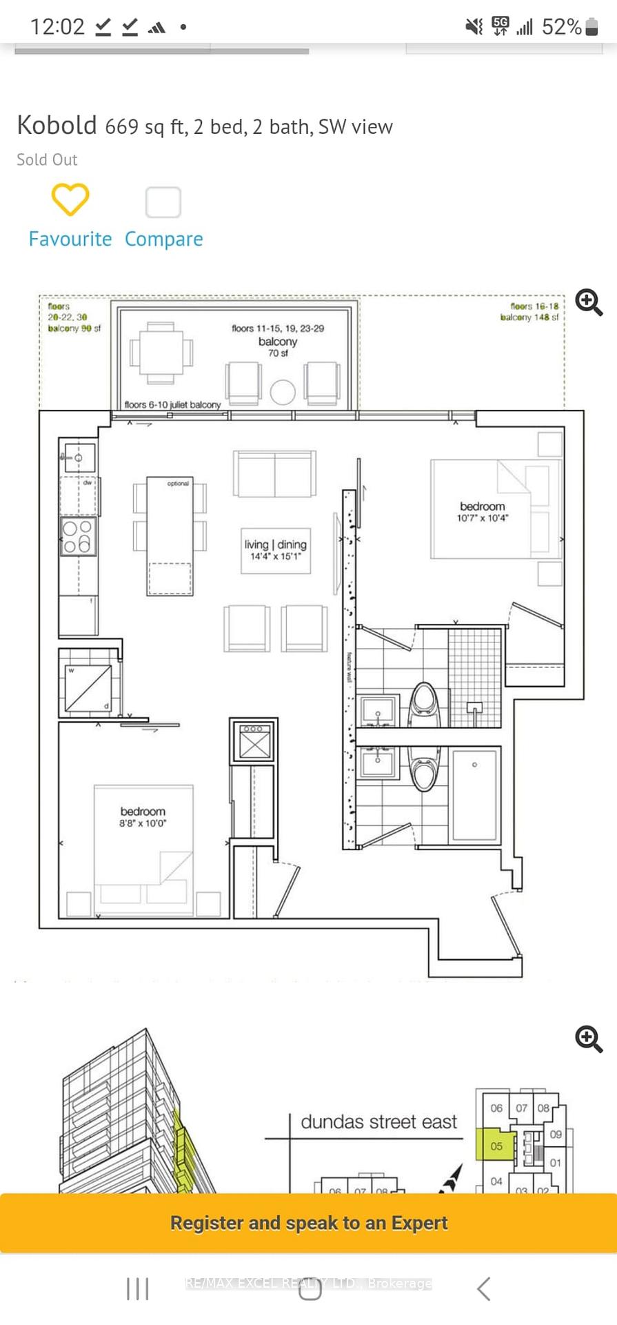 2 Bedrooms Condo at 65 Mutual, Toronto For sale