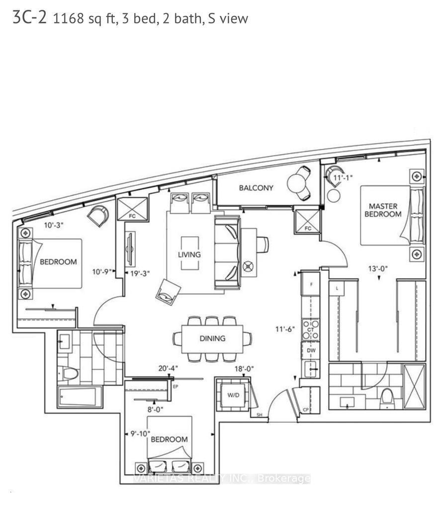 3 Bedrooms Condo at 585 Bloor,  Toronto For sale