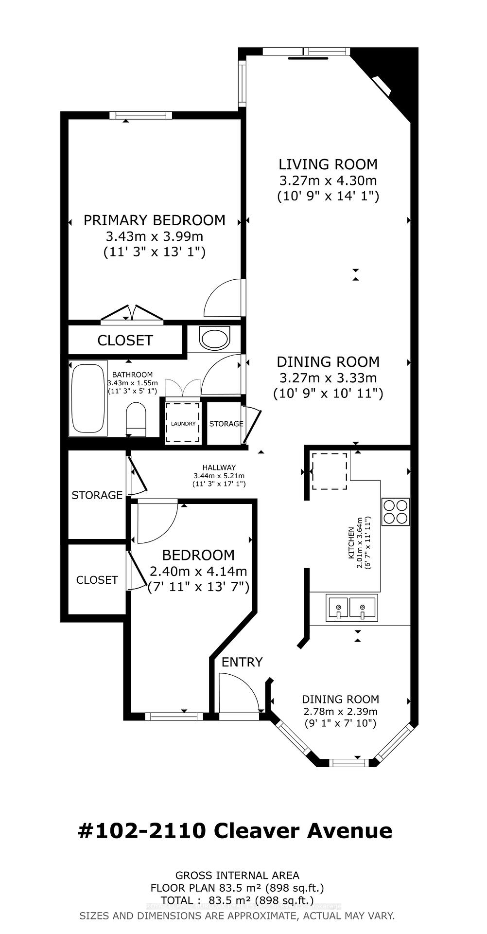 2 Bedrooms Condo at 2110 Cleaver, Burlington For sale