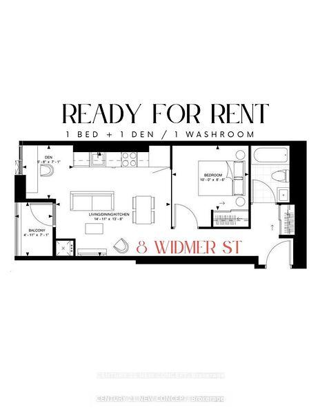 2 Bedrooms Condo at 8 Widmer, Toronto For sale
