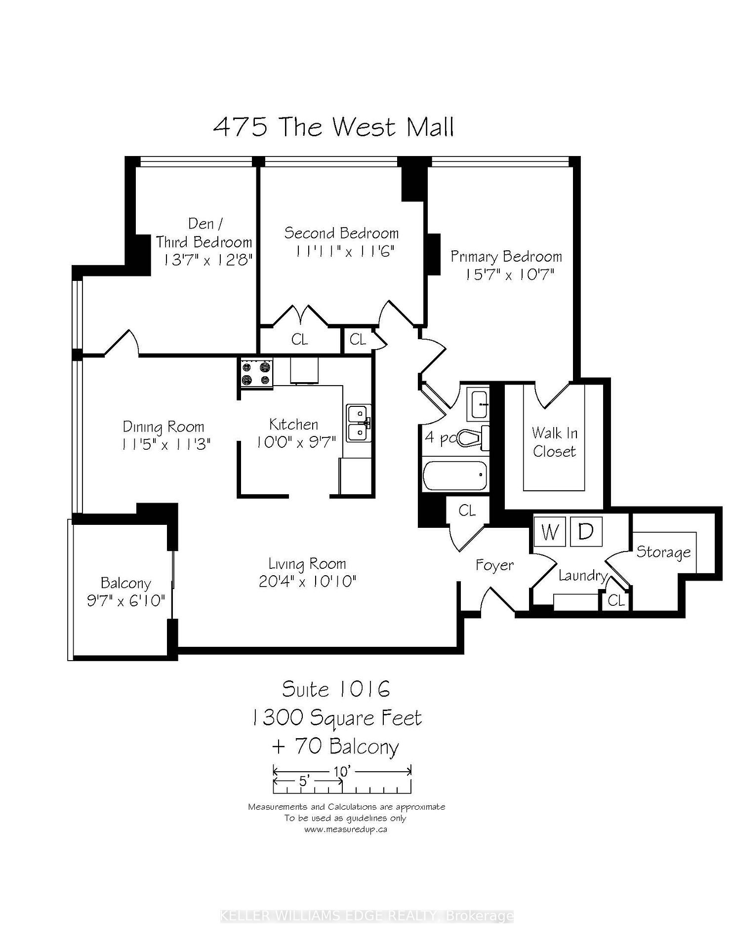 3 Bedrooms Condo at 475 The West Mall,  Toronto For sale