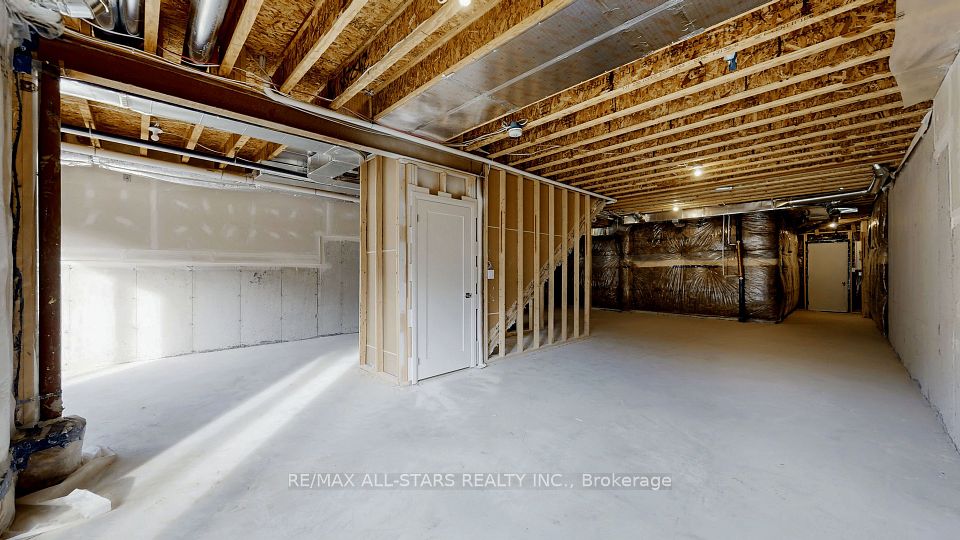 Ready to finish basement with high ceiling