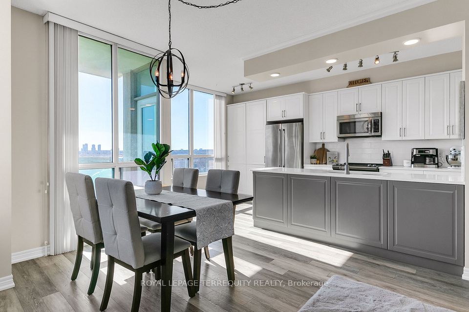 Kitchen Overlooks Dining Room