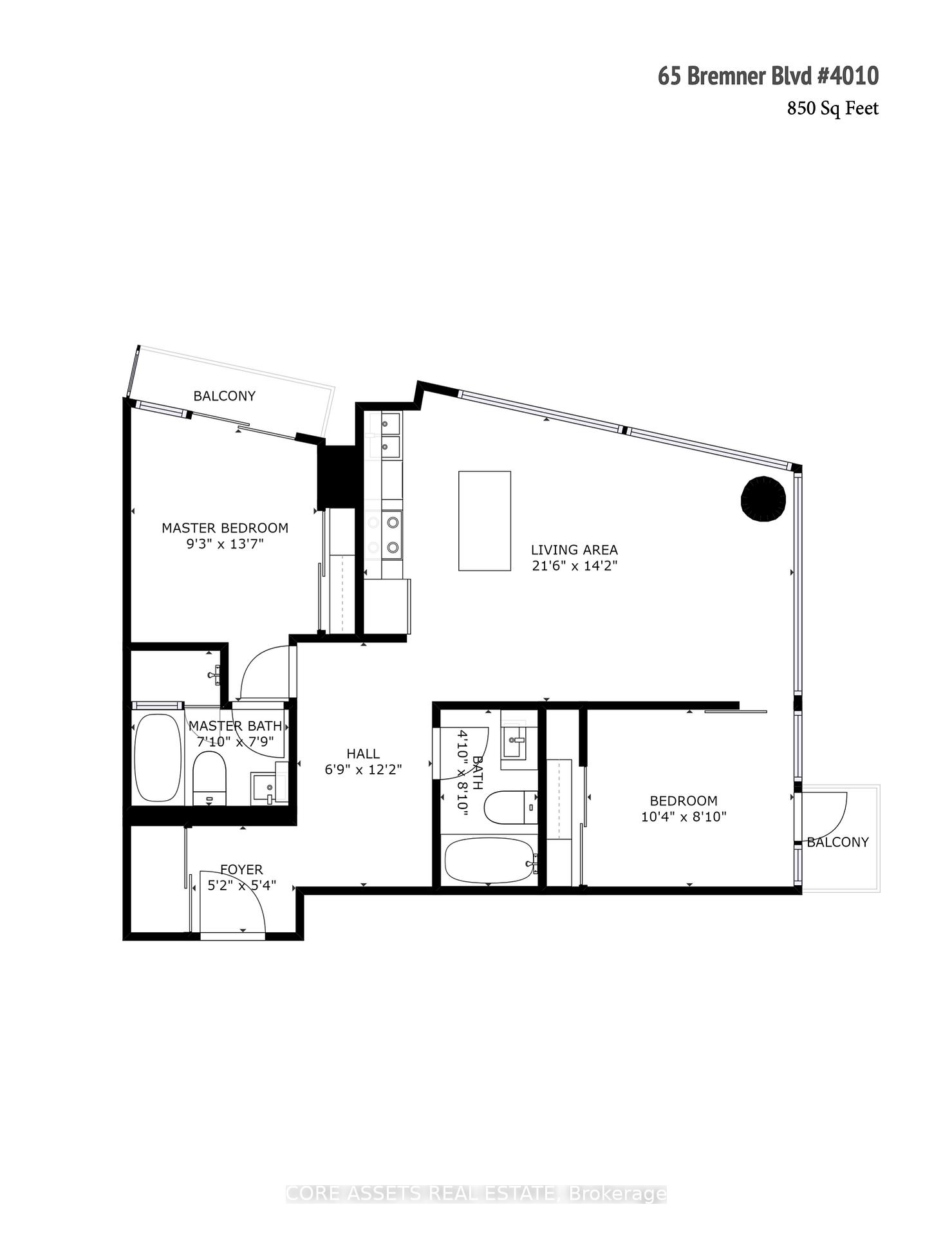 3 Bedrooms Condo at 65 Bremner,  Toronto For sale