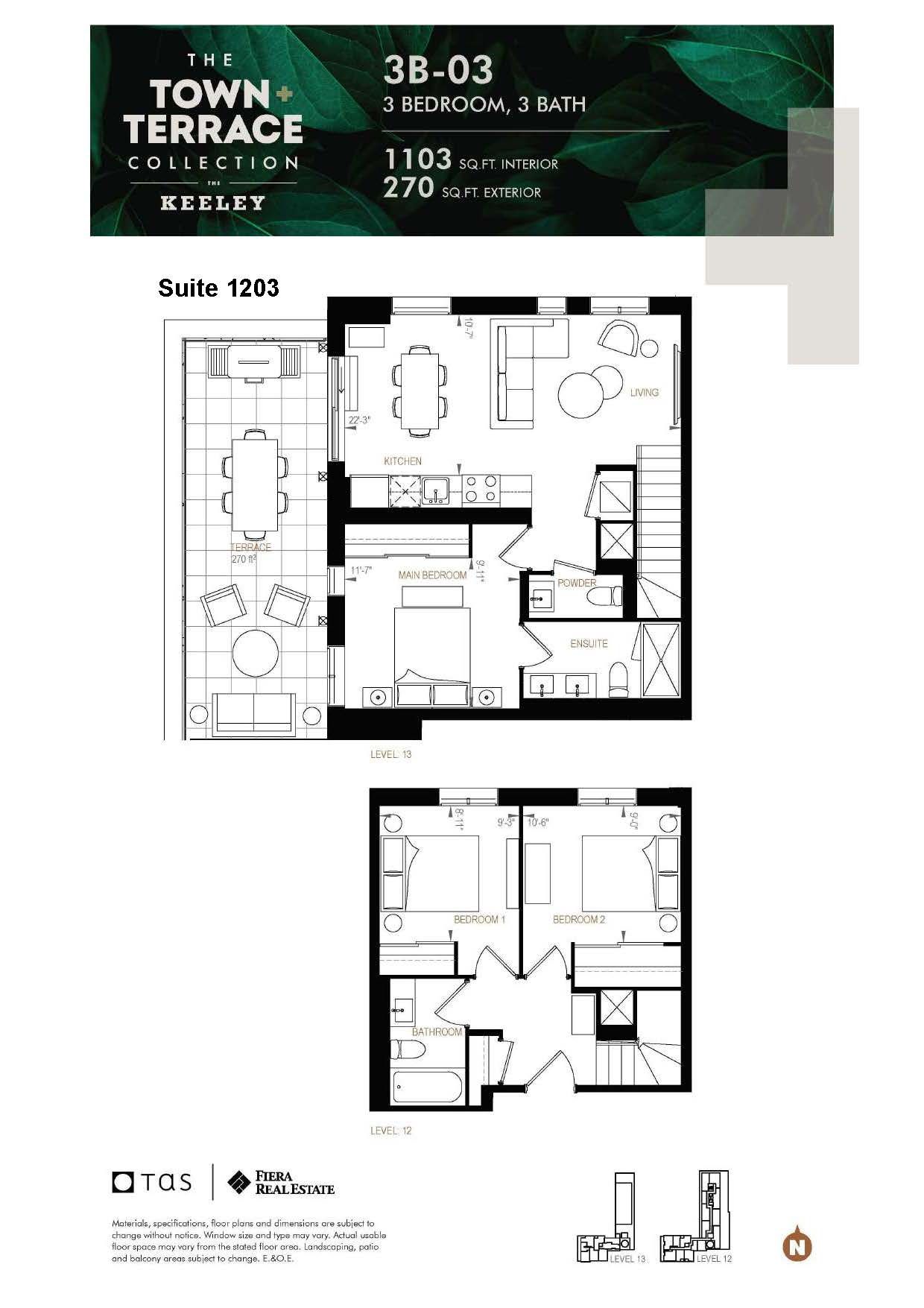 3100 Keele Street Unit# 1203 Toronto W05 Ontario M3M 0E1