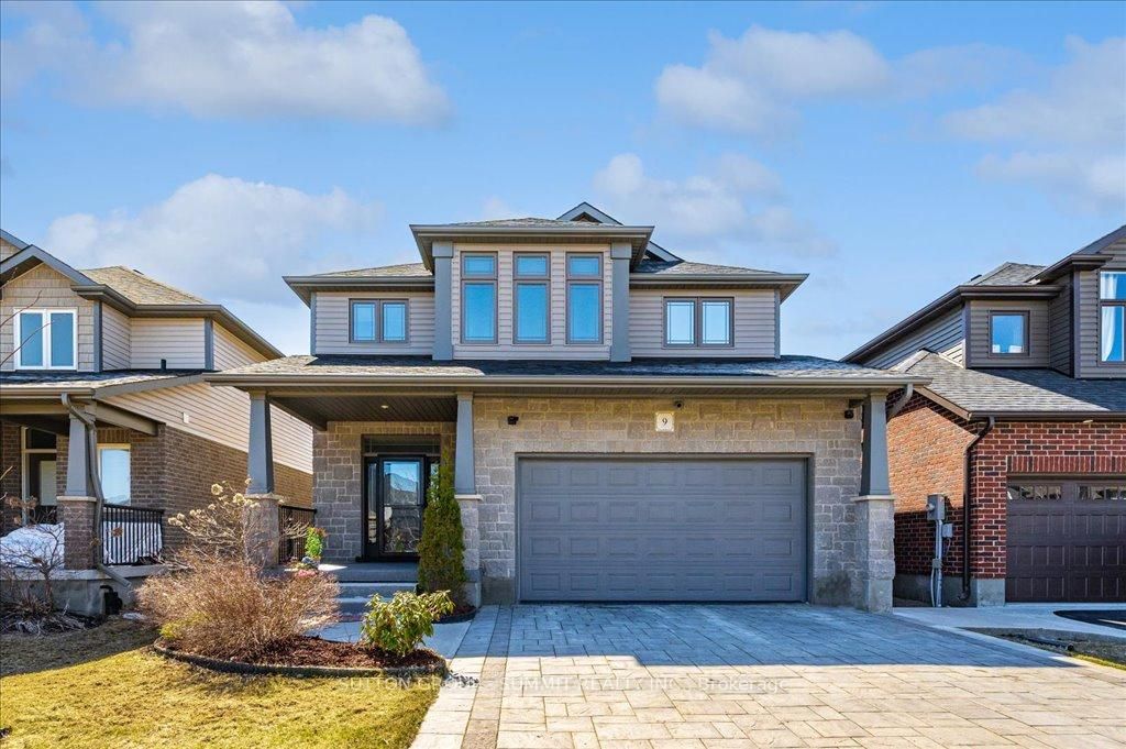 Stunning Detached Home w/ exceptional Craftsmanship & Over 100K amazing Upgrades. Welcome to this Standout home where pride of ownership is reflected in every inch. From the moment you arrive, youll notice the quality-from the beautifully crafted stone driveway & front façade .Step through the door & be greeted by soaring 9ft ceilings. The kitchen is an entertainers dream, featuring 36" upper cabinets,under-valence lighting w/ pot lights, stylish ceiling, wall accents, & a stunning granite island. The open-concept layout flows into a warm and elegant living room, complete with a fireplace, soaring 17-foot ceilings, and motorized Hunter Douglas Power View shades. Enjoy seamless Living with smart features like Lutron switches for home automation, dimmable light fixtures to set the perfect mood, Nest Cam and Lorex security cameras ( with no subscription), and central vacuum. Heat and privacy-protective treatments on the main windows and durable poly carbonate window wells are additional thoughtful touches. The main floor also includes a convenient laundry room (with a rough-in for agas appliances), a functional mudroom with access to the double garage which features heat-resistant luxury vinyl flooring, a garage opener, and battery backup. Step outside to a low-maintenance backyard, fully upgraded with beautiful stonework and artificial grass ideal for relaxing or entertaining without the upkeep. Upstairs, the bright primary bedroom offers a walk-in closet and a luxurious ensuite with his-and-hers vanities, a linen closet, and a skylight. Two additional generous bedrooms share a modern 4-piece bathroom with a sleek glass door. The finished basement offers flexibility with a rough-in for a 3-piece bathroom, cold room, and plenty of storage ready to be adapted to your needs. All appliances in the home are high-end, ensuring peace of mind and reliable performance for years to come. The list of upgrades is truly extensive please refer to the attachment (list of upgrades).