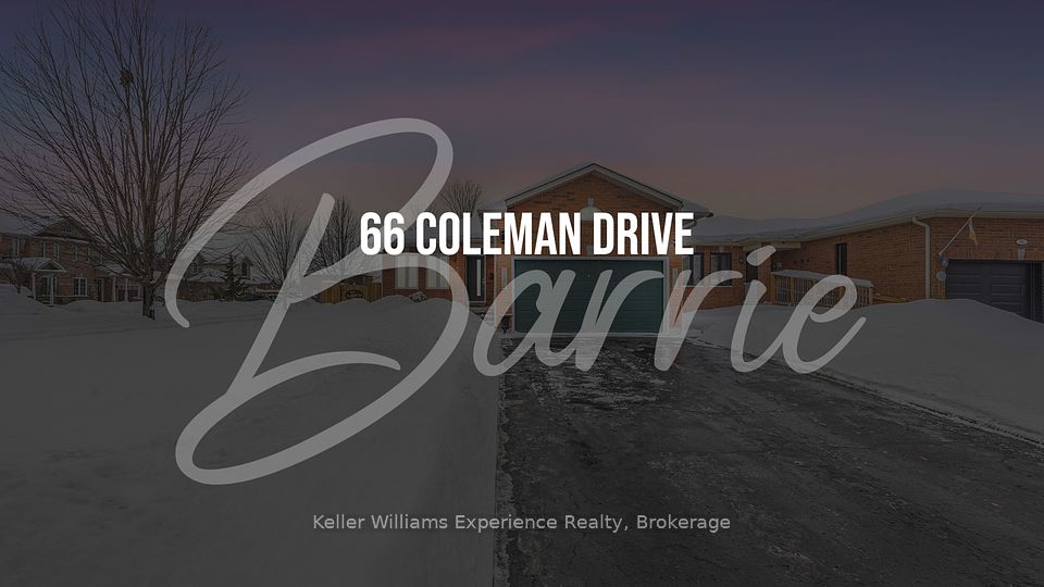 66 Coleman Drive, Barrie, ON L4N 0N9