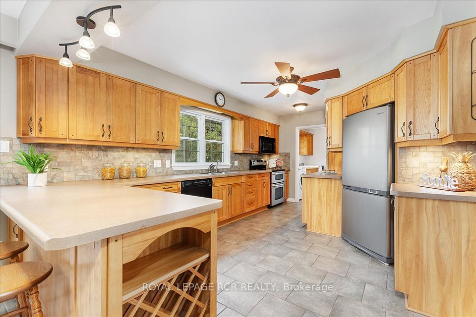 Tones of counter and cupboard space