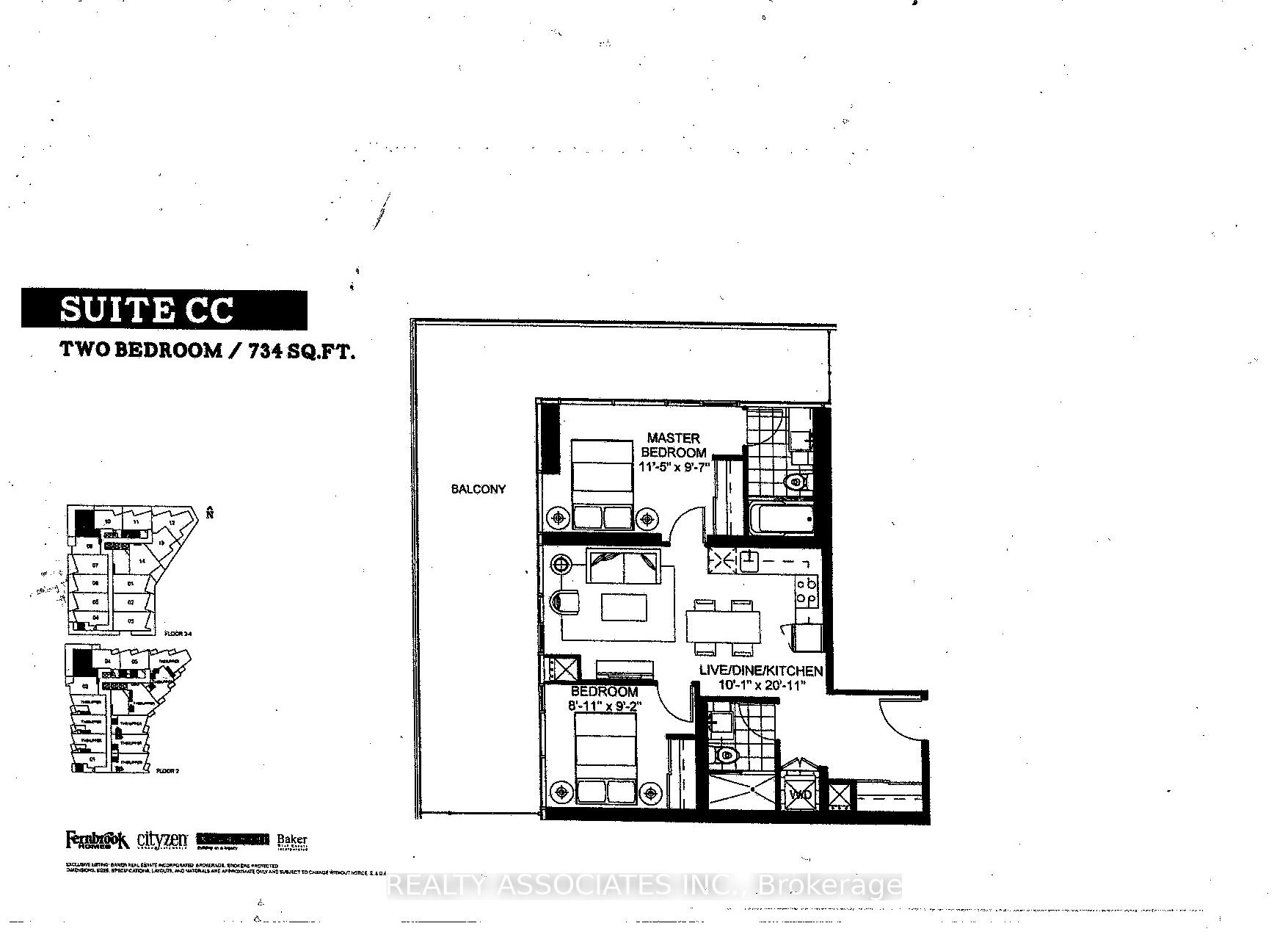 2 Bedrooms Condo at 30 Ordnance, Toronto For sale