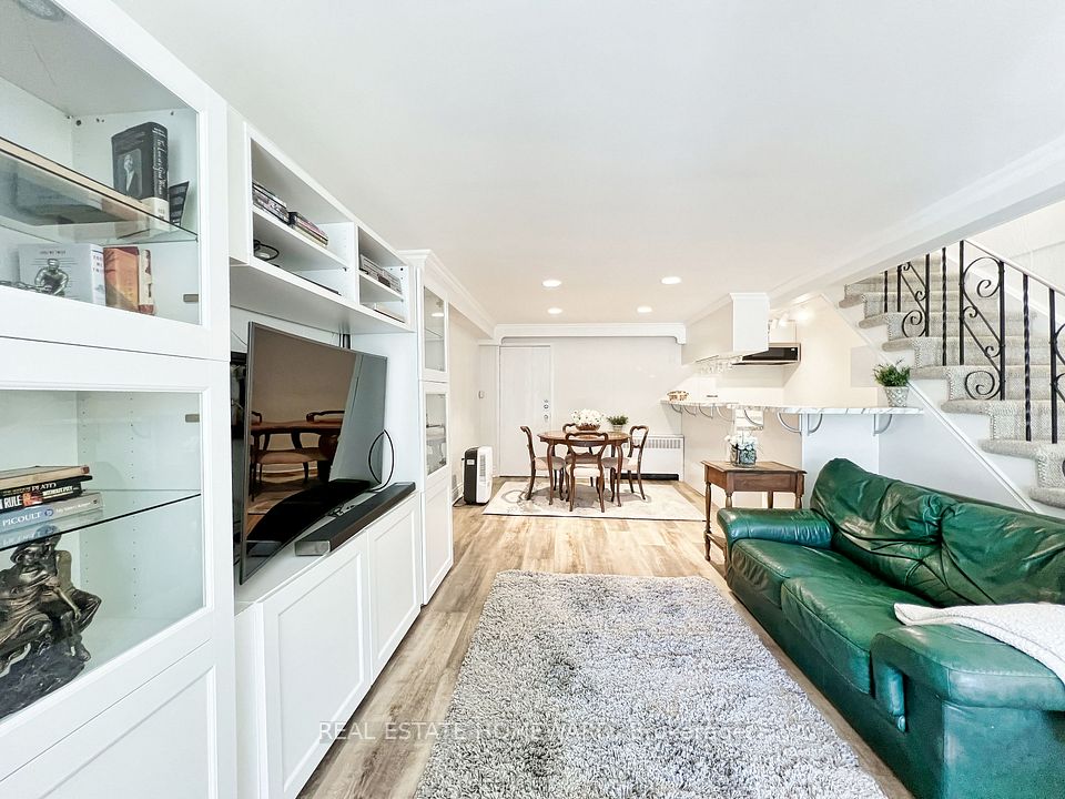 Family room with gas fireplace