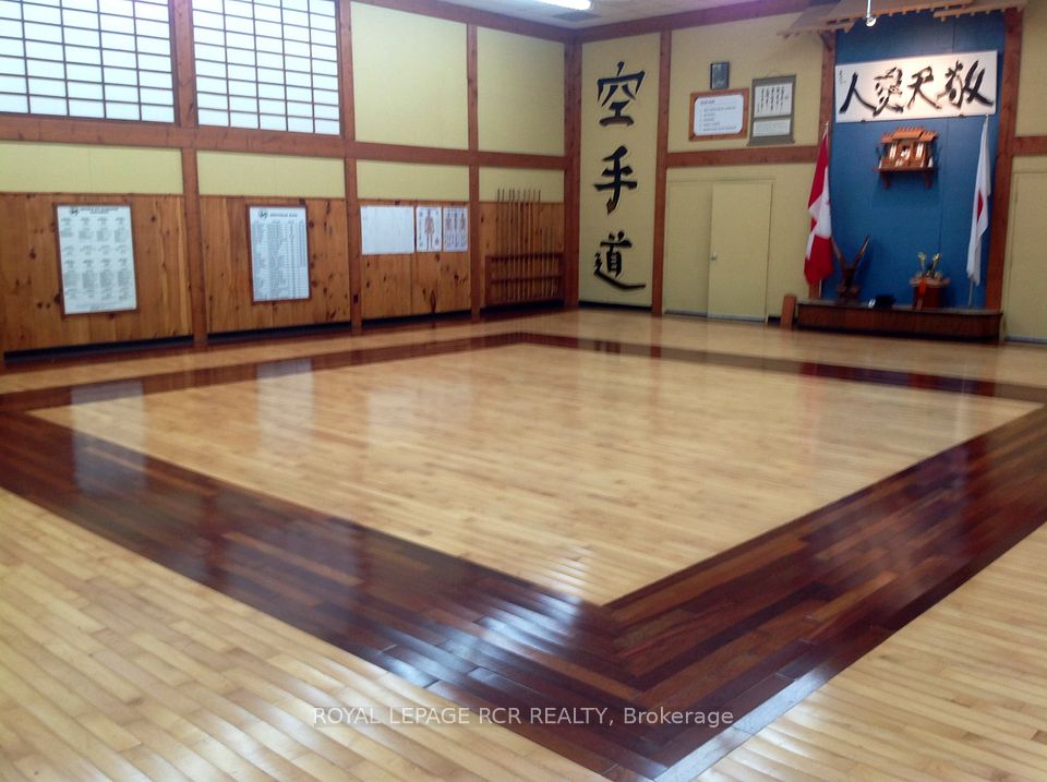 Massive room with sprung hardwood floor