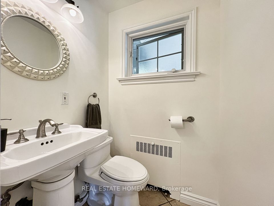 Powder room on the main floor