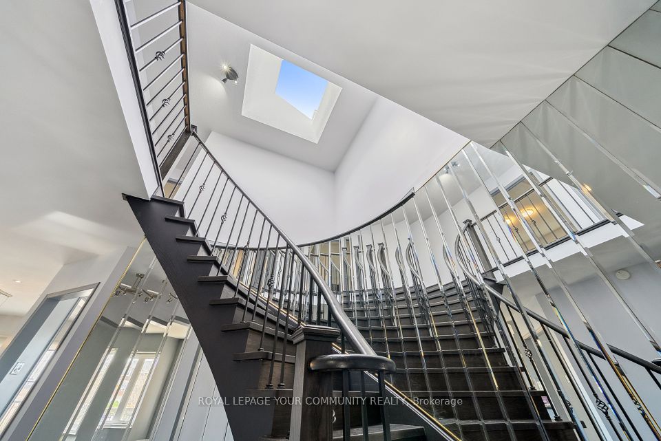 Large skylight over staircase
