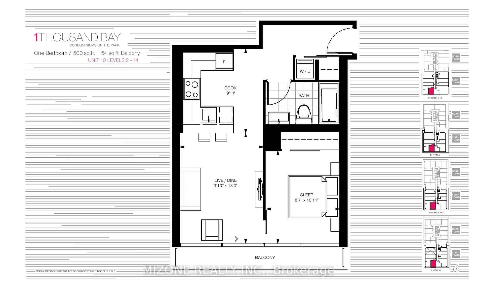 1 Bedroom Condo at 57 St. Joseph, Toronto For sale