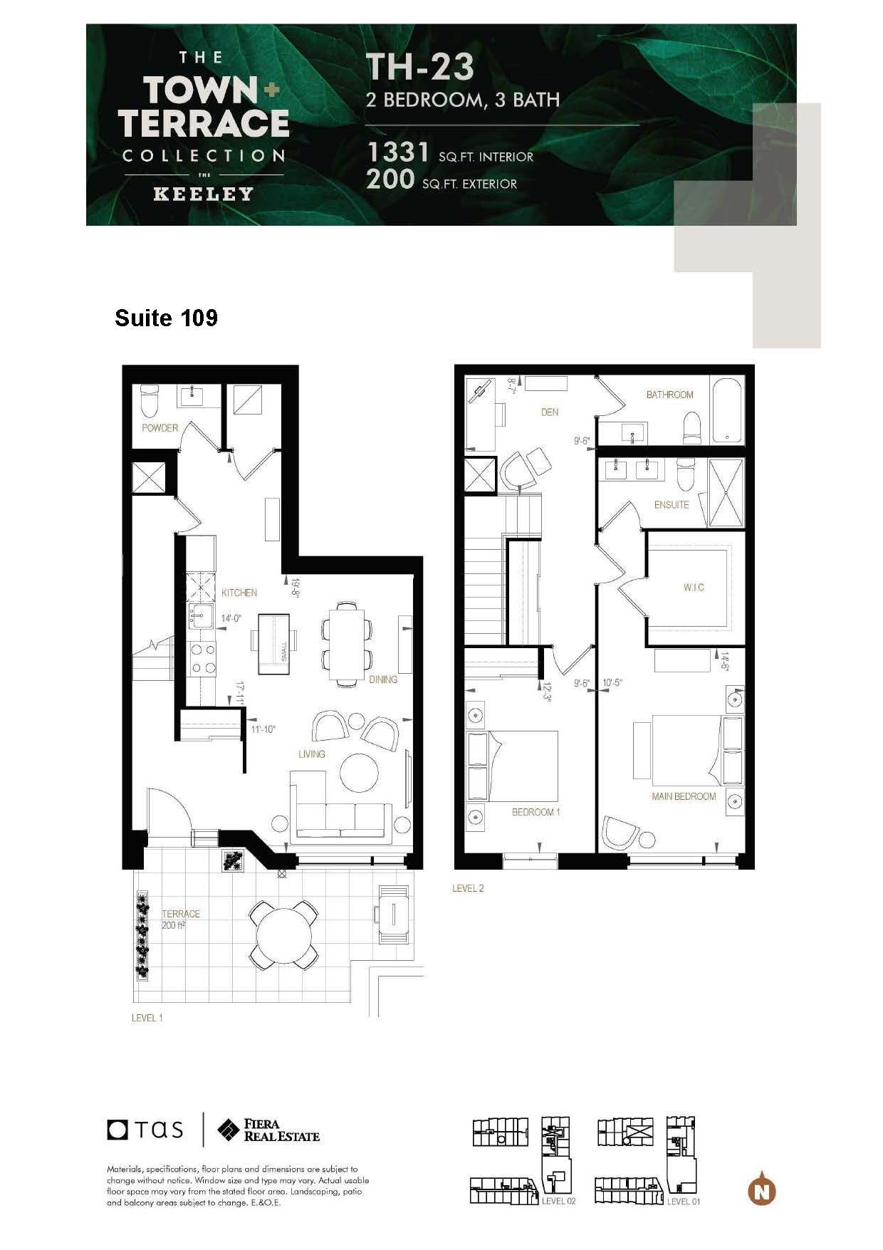 15 Maryport Avenue Unit# 109 Toronto W05 Ontario M3M 0E1