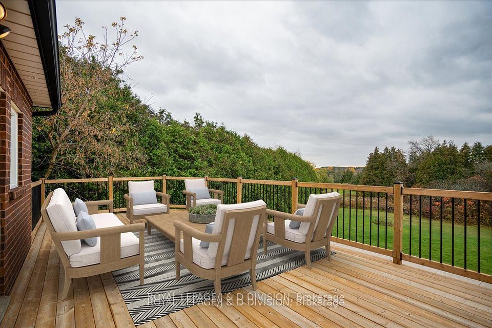 Virtually staged - overlooks conservation area