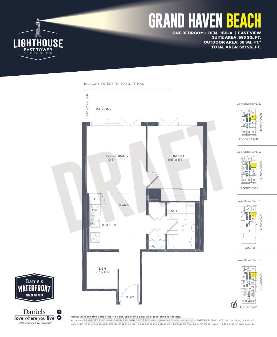 2 Bedrooms Condo at 20 Richardson, Toronto For sale